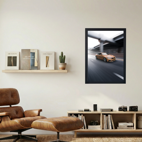 BMW M4 'Super Low' Poster - Mockup 1