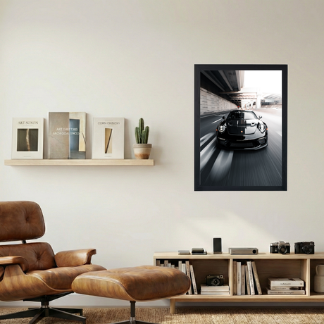 Porsche 911 'Head On' Poster - Mockup 1
