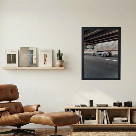 Lamborghini Gallardo 'Flames' Poster - Mockup 1