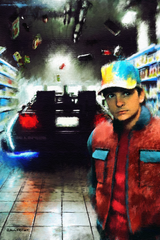 Back To The Future 'McFly' Painting Poster