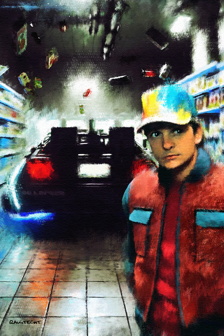 Back To The Future 'McFly' Painting Poster