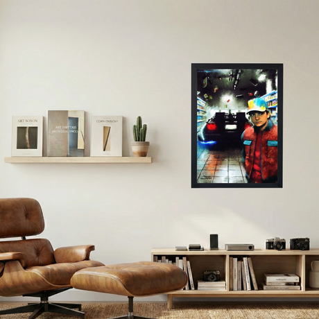 Back To The Future 'McFly' Painting Poster - Mockup 1