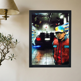 Back To The Future 'McFly' Painting Poster - Mockup 2