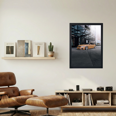 BMW M4 'Tan' Poster - Mockup 1