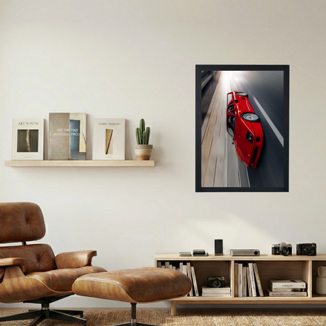 Ferrari F40 'Classic' Poster - Mockup 1