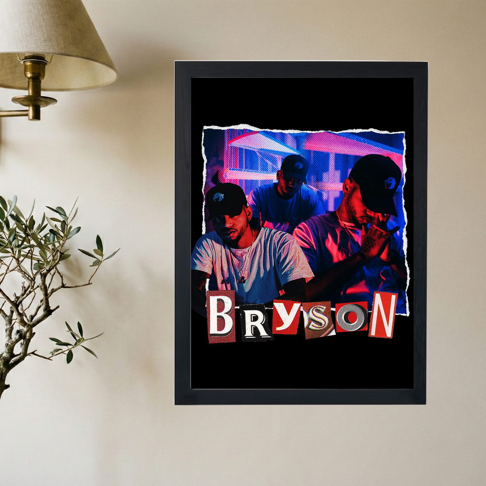 Bryson Tiller 'Scrapbook' Poster - Mockup 2