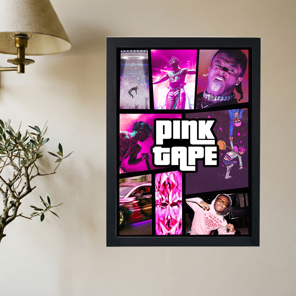 Lil Uzi Vert x GTA 'Pink Tapes' Poster - Mockup 2