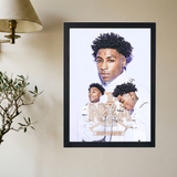 NBA Youngboy 'RICH FOREVER' Poster - Mockup 2