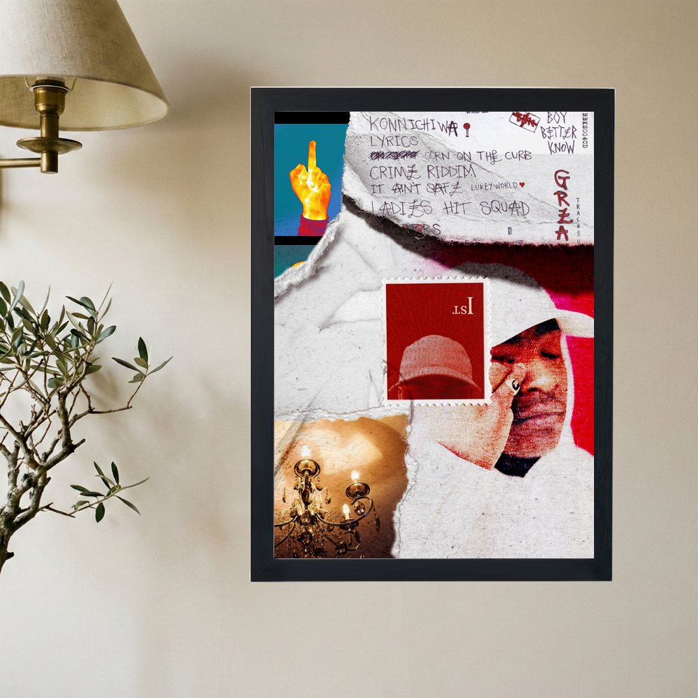Skepta 'Konnichiwa Is Bliss' Collage Poster - Mockup 2