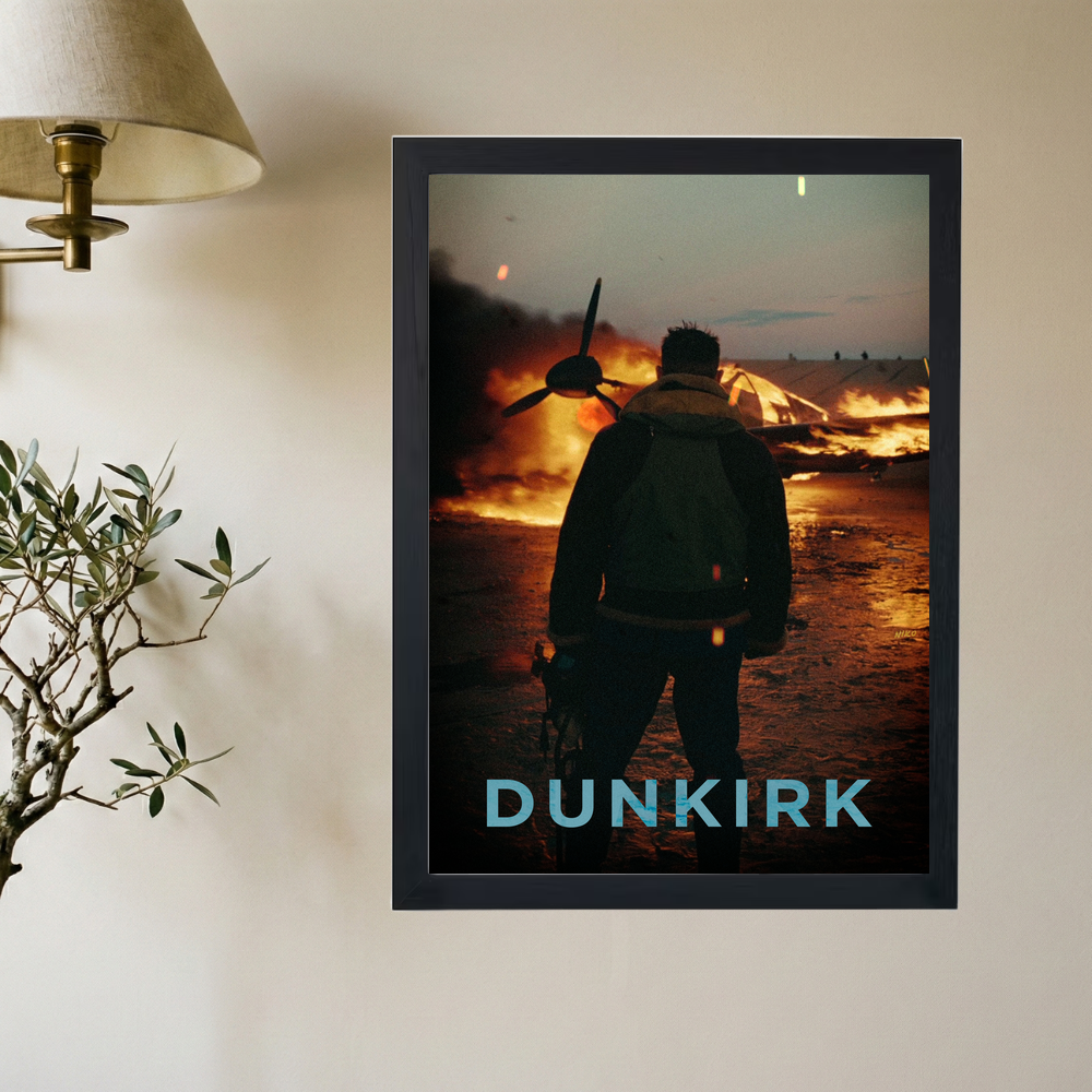 Dunkirk 'Burning' Poster - Mockup 2