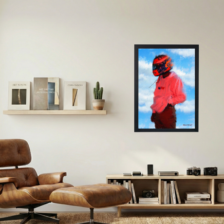 Frank Ocean 'The Helmet' Painting Poster - Mockup 1