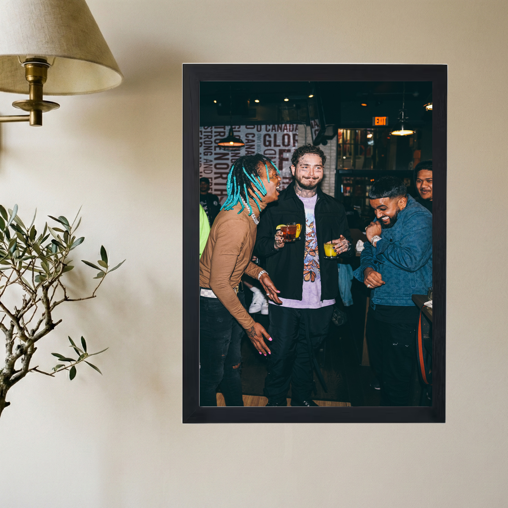 Post Malone x Nav x Tyla Yaweh 'Hehe' Poster - Mockup 2
