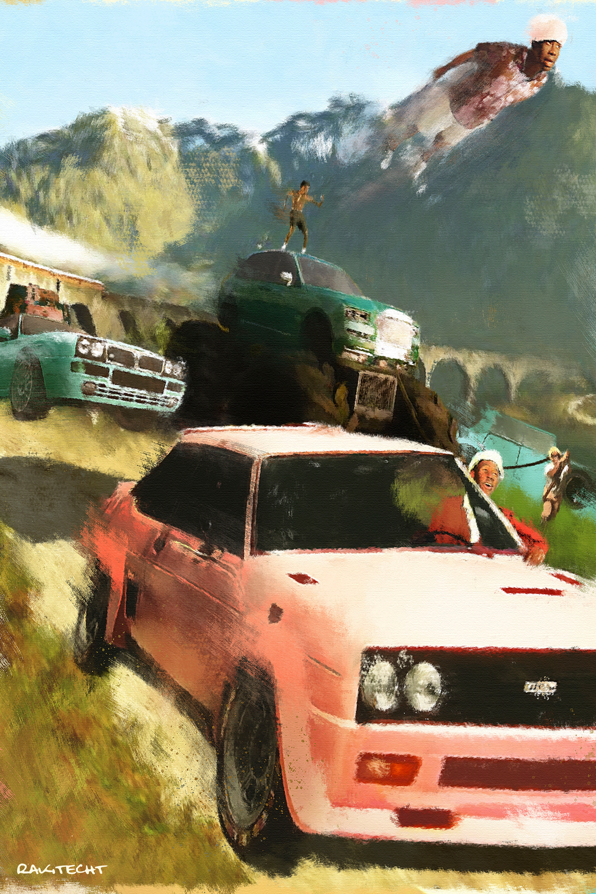 Tyler, The Creator 'Brown Sugar Salmon' Painting Poster