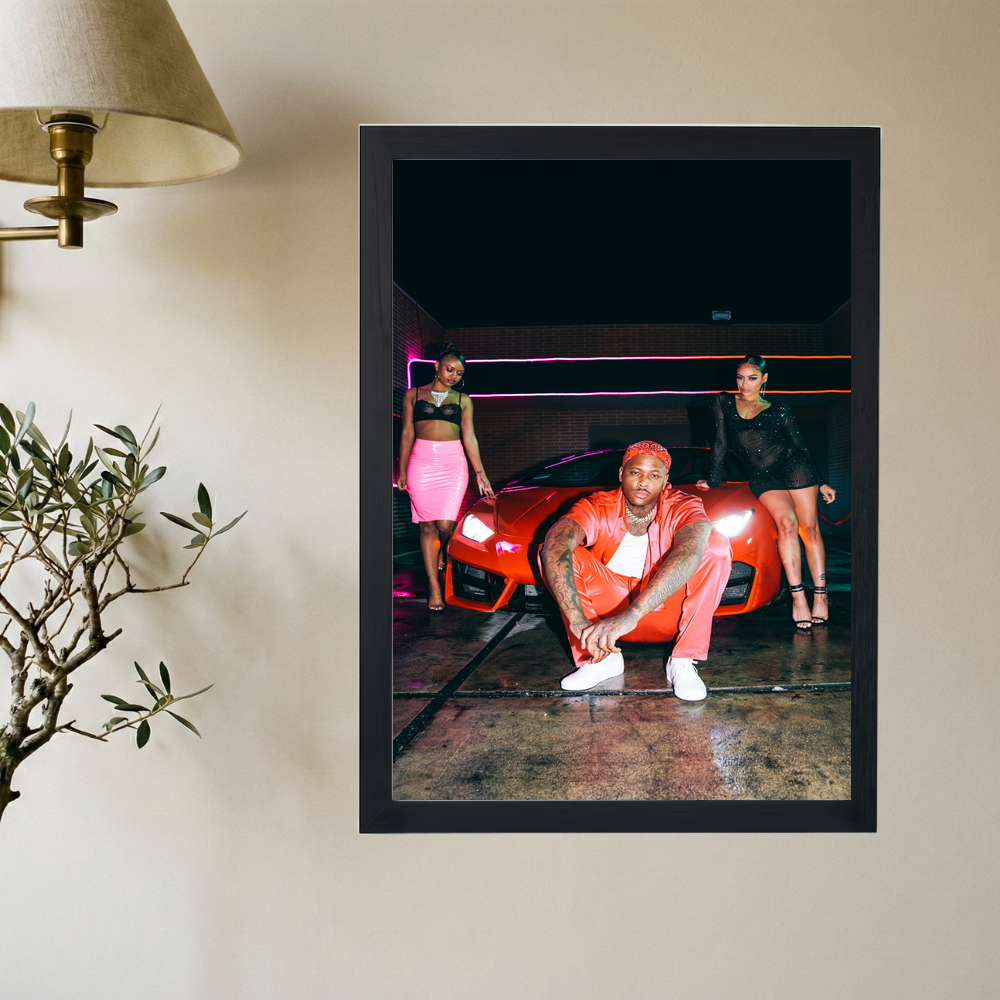YG 'Lambos and H*es' Poster - Mockup 2