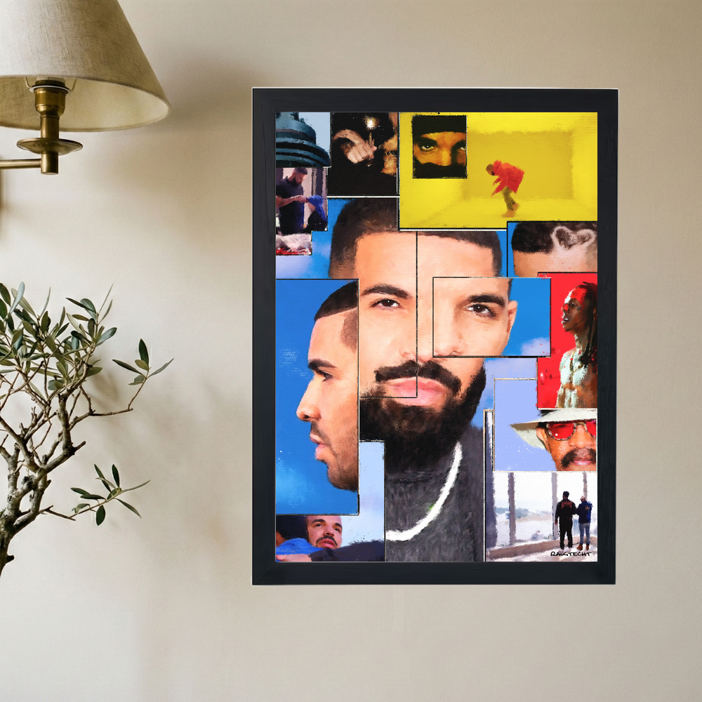 Drake 'Life Story' Painting Poster - Mockup 2