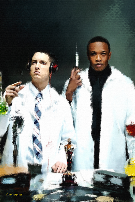 Eminem x Dr. Dre 'Lab' Painting Poster