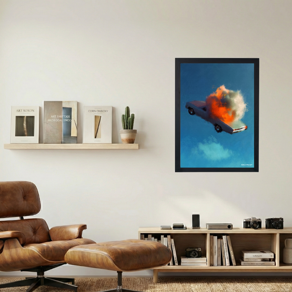 Beauty In The Struggle' Painting Poster - Mockup 1