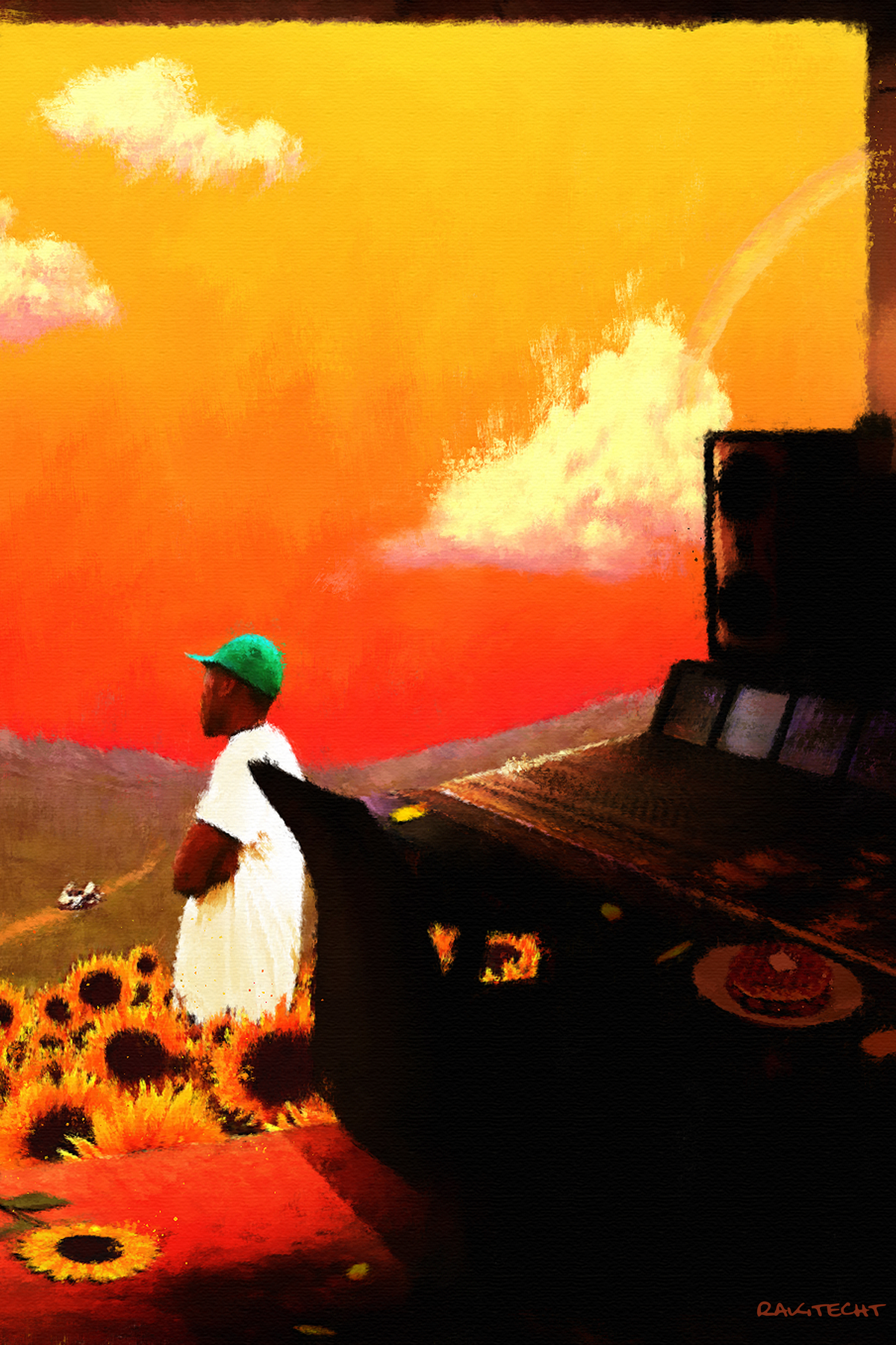 Tyler, The Creator 'Flower Boy' Painting Poster