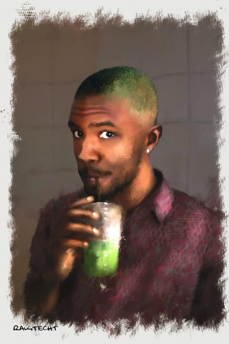 Frank Ocean 'Blonde Sippin'' Painting Poster