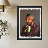 Frank Ocean 'Blonde Sippin'' Painting Poster - Mockup 2