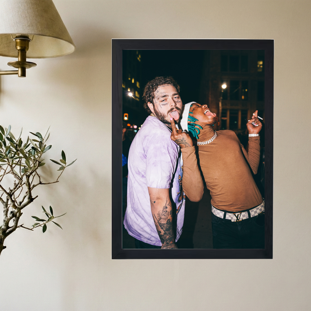 Post Malone x Tyla Yaweh 'Bad' Poster - Mockup 2