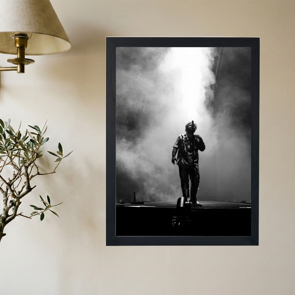 Post Malone 'Spotlight' B&W Poster - Mockup 2