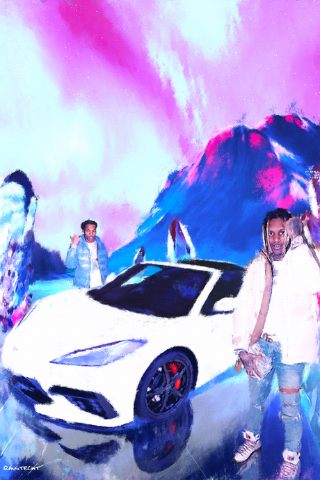 Lil Baby x Lil Durk 'Voice x Hero' Painting Poster