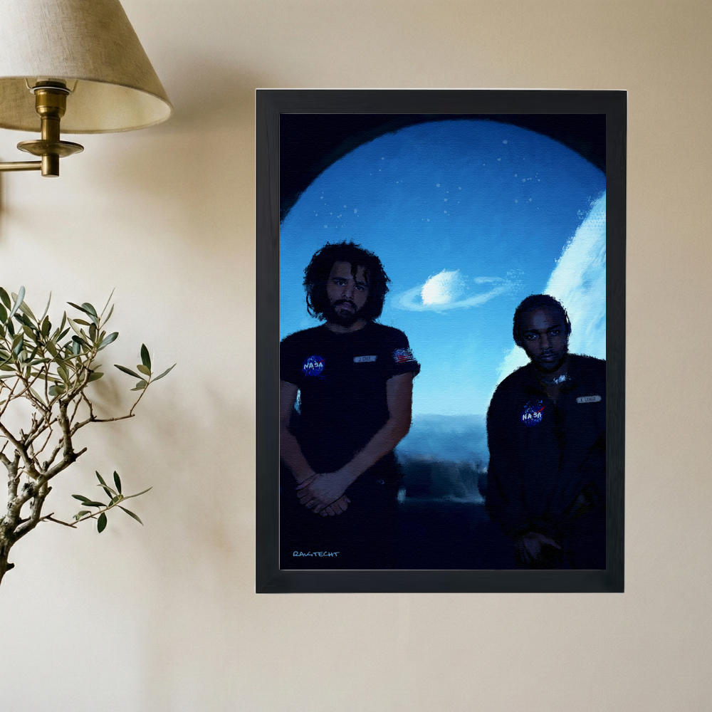 Kendrick Lamar x J. Cole 'Black Friday' Painting Poster - Mockup 2