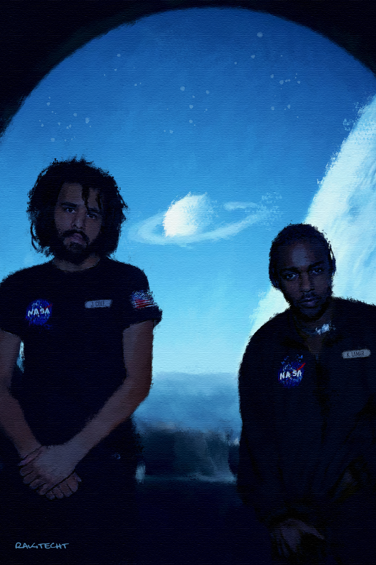 Kendrick Lamar x J. Cole 'Black Friday' Painting Poster