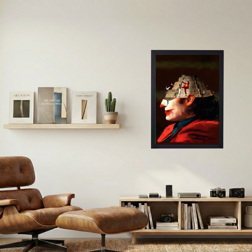 Joker 'State of Mind' Painting Poster - Mockup 1