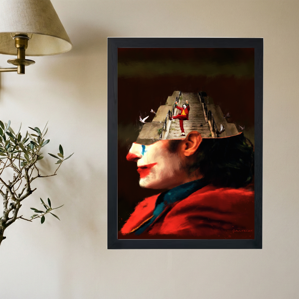 Joker 'State of Mind' Painting Poster - Mockup 2