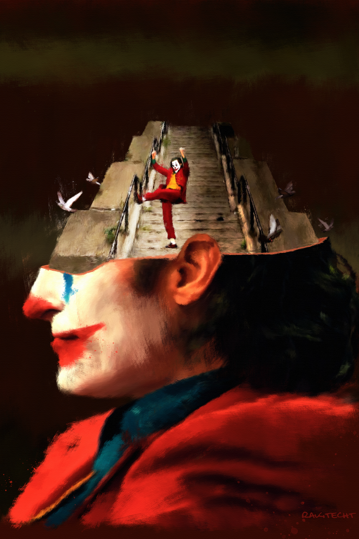 Joker 'State of Mind' Painting Poster