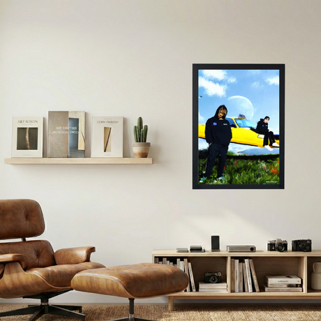 Juice WRLD x The Kid Laroi 'Taxi' Painting Poster - Mockup 1