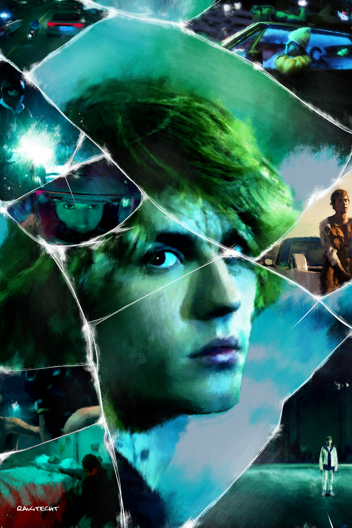 Justin Bieber 'Justice' Collage Painting Poster