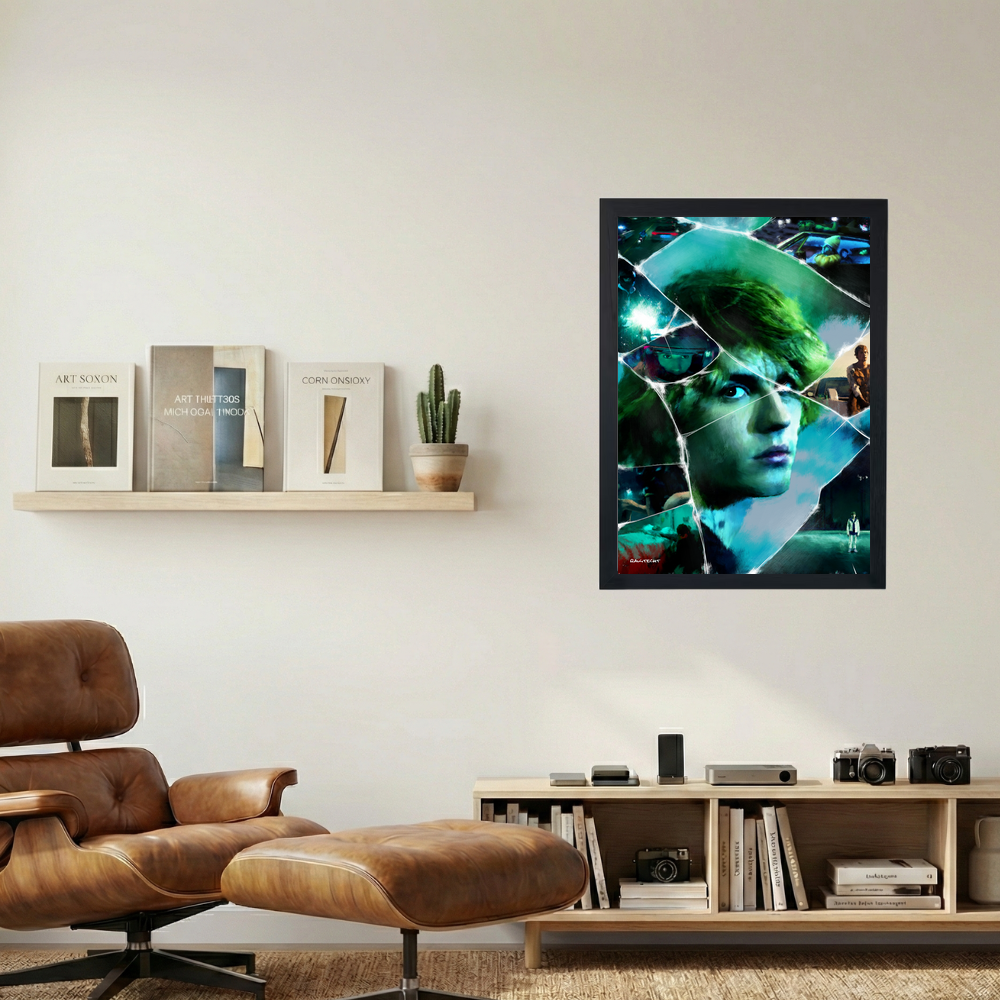 Justin Bieber 'Justice' Collage Painting Poster - Mockup 1