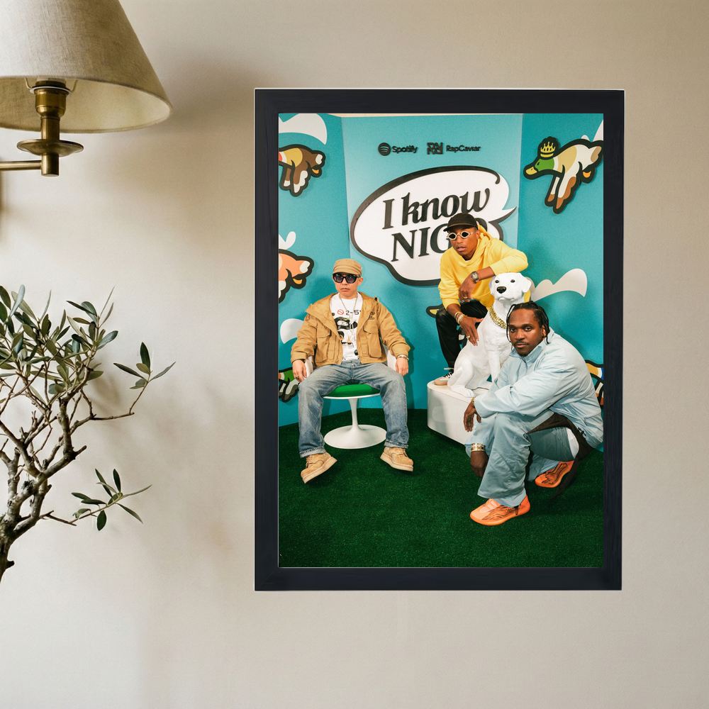 Pharrell x Pusha T x Nigo 'I Know Nigo' Poster - Mockup 2
