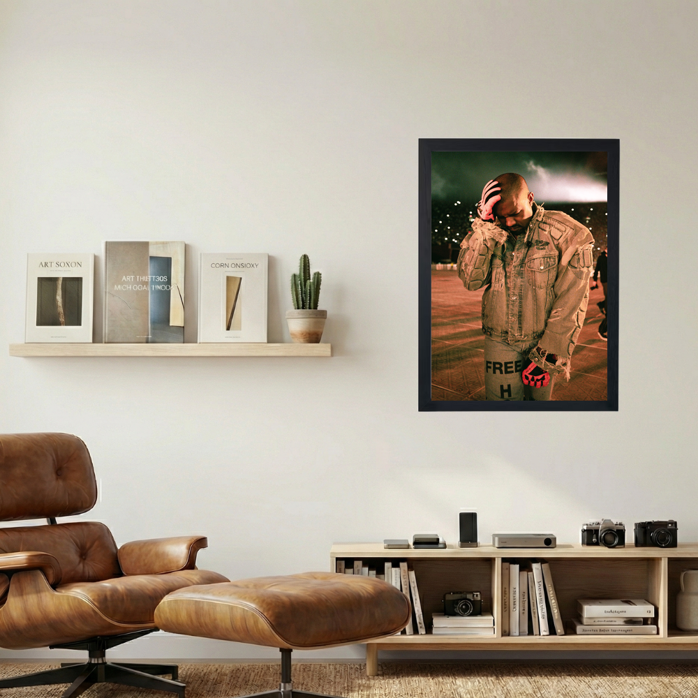 Kanye West 'Mind Right' Poster - Mockup 1