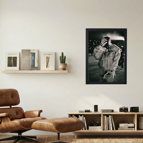 Kanye West 'Feels' B&W Poster - Mockup 1