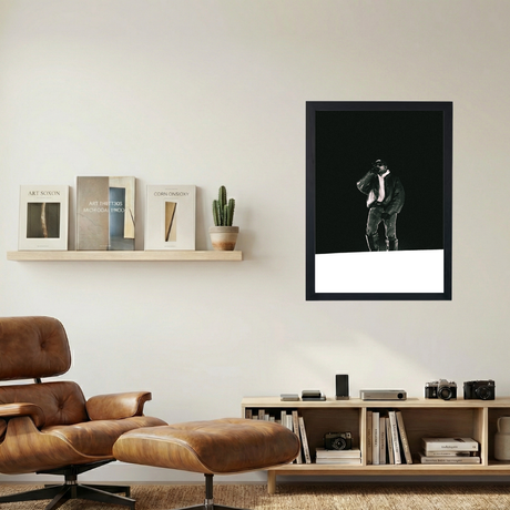 Kanye West 'Mic Controlla' B&W Poster - Mockup 1