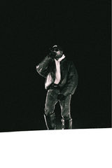 Kanye West 'Mic Controlla' B&W Poster