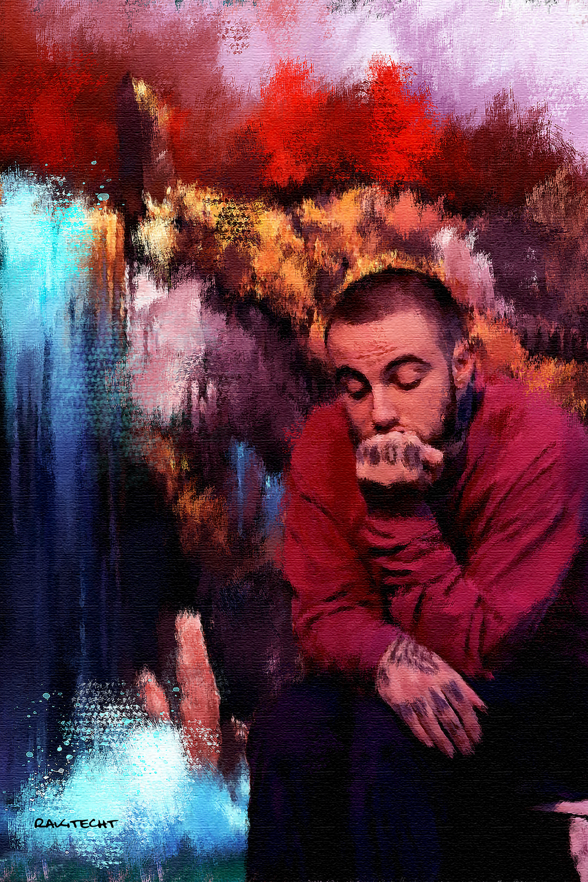 Mac Miller 'Somber' Painting Poster