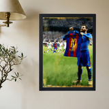 Messi 'Say My Name' Painting Poster - Mockup 2