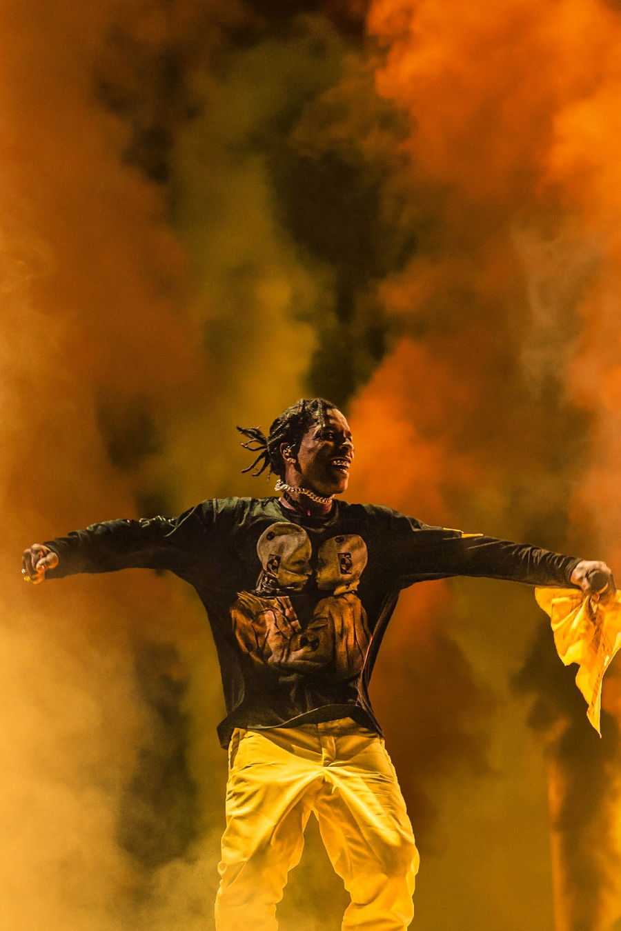 A$AP Rocky 'Euphoric' Poster, shown hanging above a console table