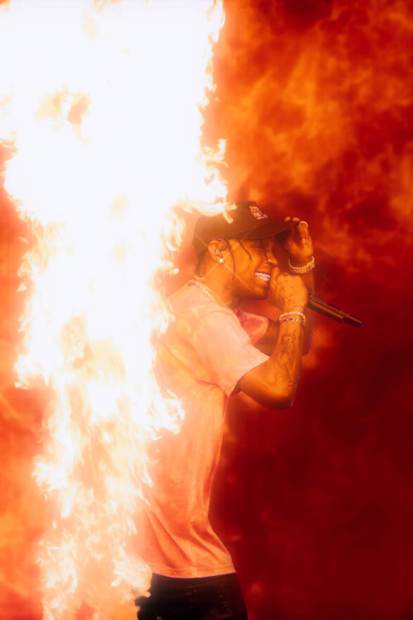 Travis Scott 'Flame' Poster - Mockup 1