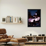 Frank Ocean 'White Ferrari' Painting Poster - Mockup 1