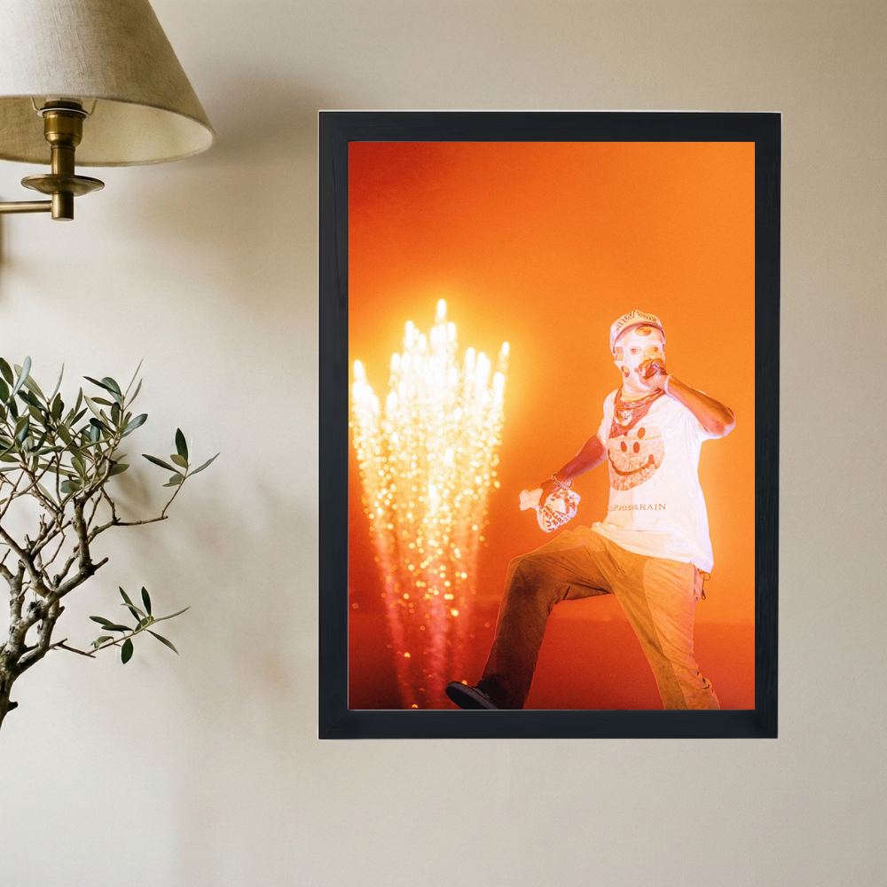 A$AP Rocky 'Pyro' Poster - Mockup 2