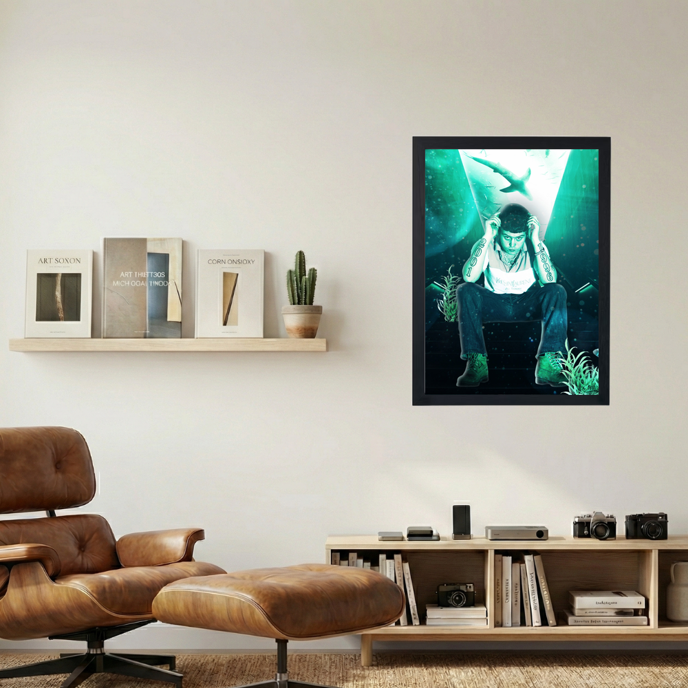 Yung Lean 'Oceans 2001' Poster - Mockup 1