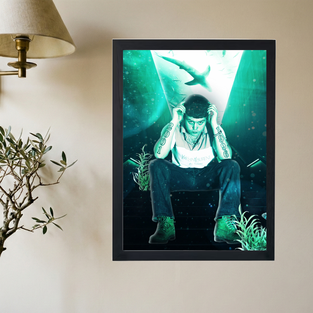 Yung Lean 'Oceans 2001' Poster - Mockup 2