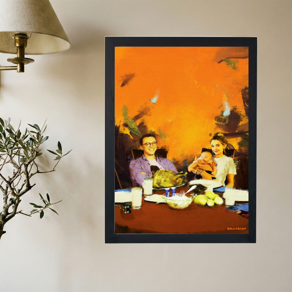 Logic 'Family' Painting Poster - Mockup 2
