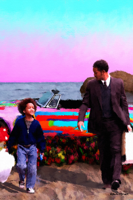 Will x Jaden Smith 'Pursuit of Happiness' Painting Poster